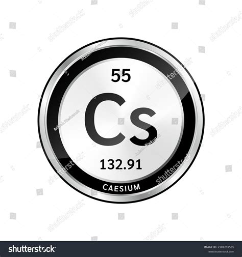 Caesium Symbol Icon Chemical Formulas Atomic Stock Vector (Royalty Free) 2181259555 | Shutterstock