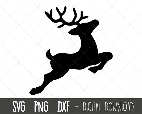 Rentier svg fliegende Rentier svg Rentier Silhouette Hirsch - Etsy ...