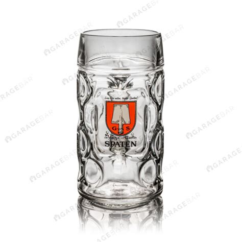 Spaten Stein Tankard Beer Glass - Two Pint/1L - GarageBar Limited