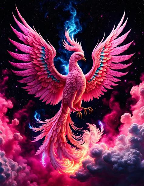 Pink Phoenix - AI Generated Artwork - NightCafe Creator