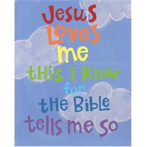 Jesus Loves Me Art Print Song Lyrics Jesus Loves Me Art for - Etsy