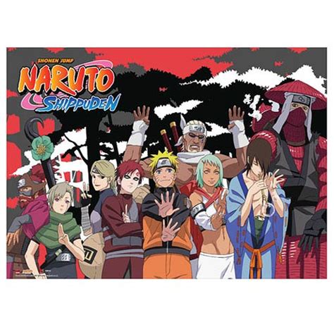 Naruto Shippuden Jinchuriki Group Wall Scroll