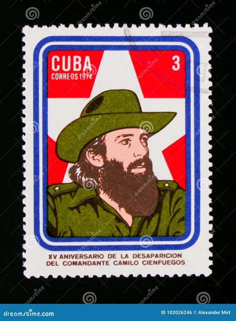 Camilo Cienfuegos 1932-1959 Portrait, 15th Ann. of Disappearance of Major Camilo Cienfuegos ...