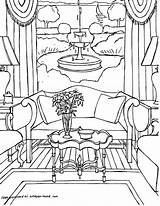 Printable Inside House Coloring Pages sketch template