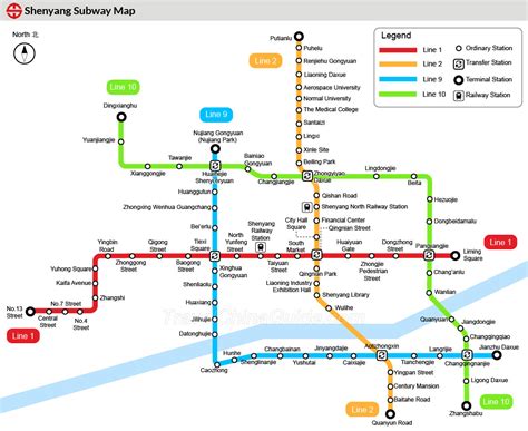 Shenyang Metro Maps: Subway Routes, Stations