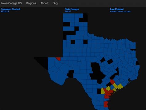 Power Outage Map Texas - Free Printable Maps