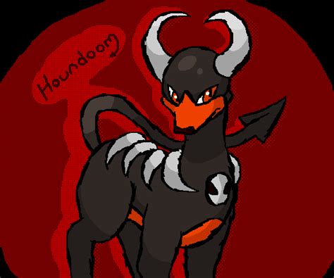 Dark Houndoom by PinkyMaggie on DeviantArt