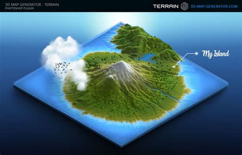 3D Map Generator - Terrain - Island map by templay-team on DeviantArt