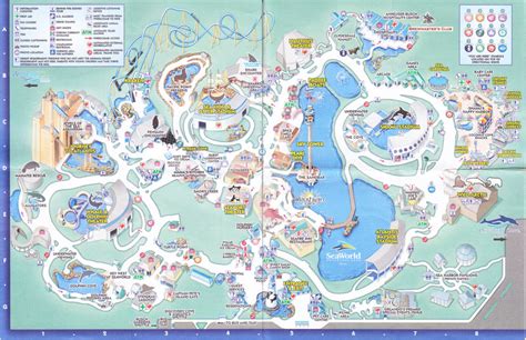 SeaWorld of Orlando - 2008 Park Map