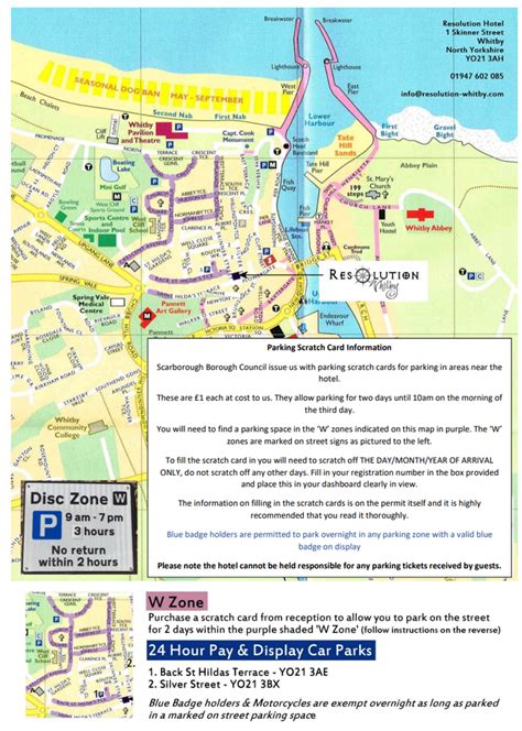 Whitby Parking Map