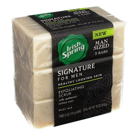 Irish Spring Signature for Men Exfoliating Scrub Bar Soap - Shop ...