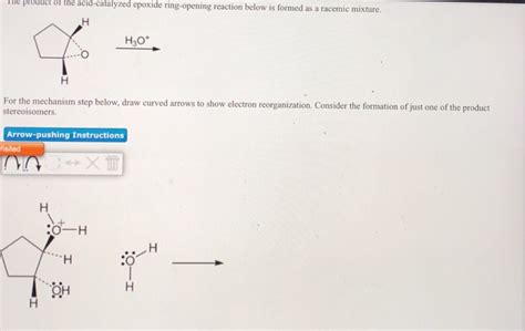 Solved he product of the acid-catalyzed epoxide ring-opening | Chegg.com