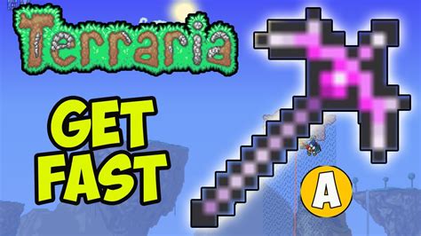 Terraria how to get NIGHTMARE PICKAXE (EASY) | Terraria 1.4.4.9 Nightmare Pickaxe (EASY) - YouTube