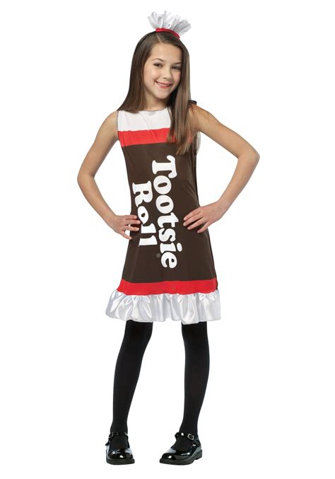 Girls Tootsie Roll Costume Dress