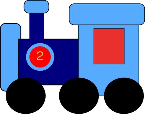 Blue Train Clip Art at Clker.com - vector clip art online, royalty free & public domain