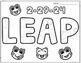 Leap Day  Year Coloring Page By Keegan For Kids TPT sketch template