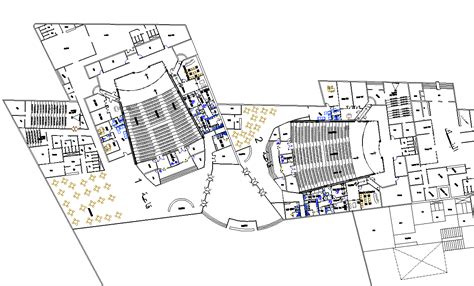 Multiplex theater plan dwg file - Cadbull