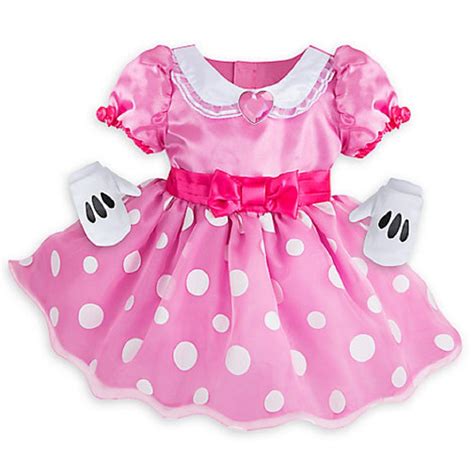 Disney Store Minnie Mouse Baby Costume Dress with Gloves 18-24 Months