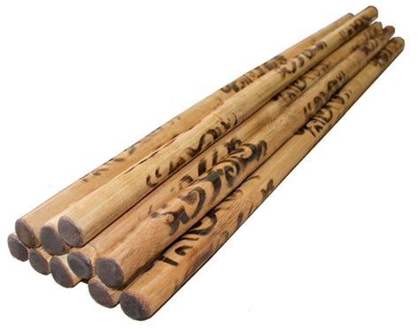 Premium Rattan Sticks Tribal Design 10-Pack