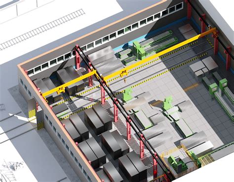 Animation 3D presentation of factory modernization on Behance