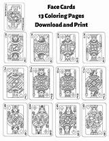 Deck Of Cards Coloring Pages sketch template