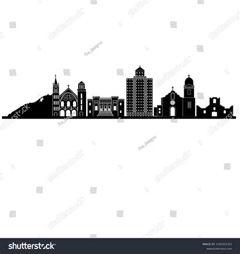 City Skyline El Paso Stock Vector (Royalty Free) 2185521351 | Shutterstock