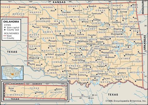 Counties Oklahoma Map | Zip Code Map