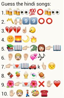 Emoji Bollywood Song Quiz With Answers