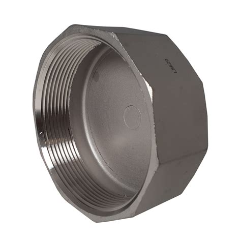 4 Inch NPT Threaded Stainless Steel Cap, 304 SS, 150#