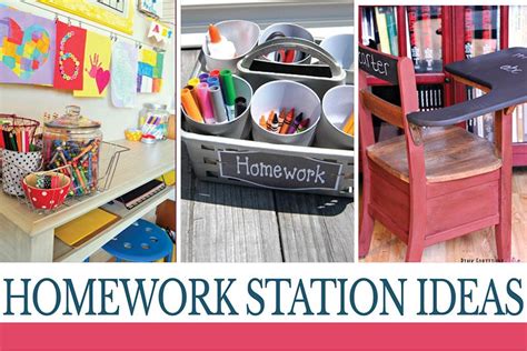 10 Homework Station Ideas Perfect for Any Home - Brown Hapterk