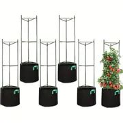 51 Inches Tomato Cages With 10 Gallon Grow Bags Tomato Trellis With ...