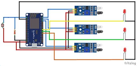 Circuit Diagram for IoT based Smart Street Light | Iot projects, Iot, Street light