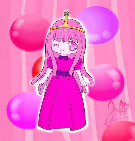 princess bubblegum (PB) chibi style colored by me~ by jannahchan on DeviantArt