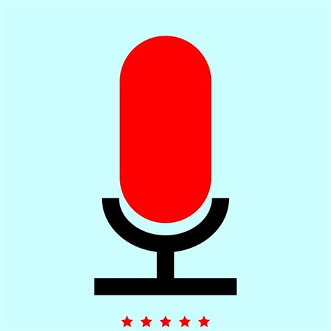 Microphone it is color icon . 5229164 Vector Art at Vecteezy