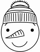 Snowman Head coloring Page  Free Printable Coloring Pages sketch template