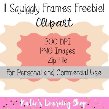 11 Squiggly Clip Art Frames Freebie by Katie's Learning Shop | TPT