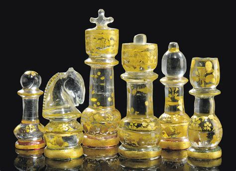 A NORTH INDIAN GILT-HEIGHTENED ROCK CRYSTAL CHESS SET , FIRST QUARTER 20TH CENTURY | Christie's