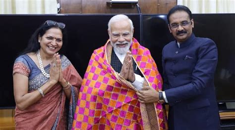 LPU Chancellor and Rajya Sabha MP Ashok Kumar Mittal meets PM Modi ...