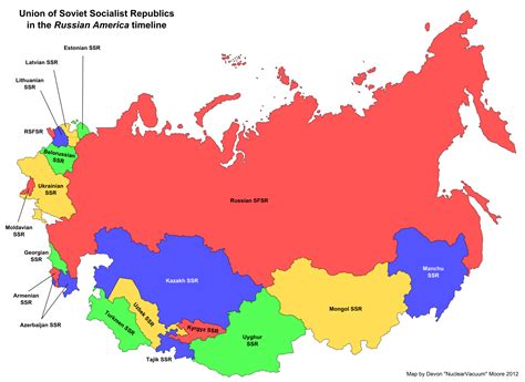 Image - Map of the Soviet Union (Russian America).png | Alternative ...