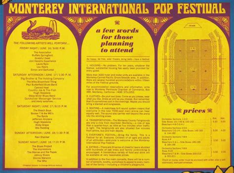 Monterey International Pop Festival Celebrates 50 Years, Lineup Announcement | SF Station