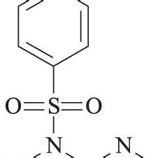 Molecular structure of sodium sulfadiazine. | Download Scientific Diagram