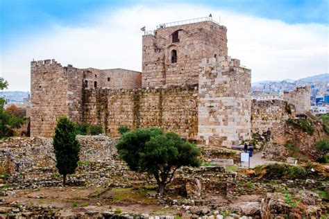 Byblos Castle, in Lebanon stock image. Image of travel - 137932247