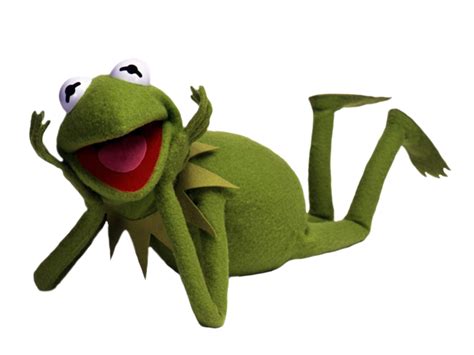 Kermit the frog laying down, posing : r/cutouts