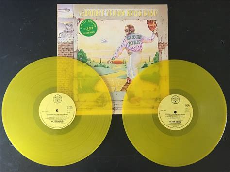 popsike.com - ELTON JOHN Goodbye Yellow Brick Road LP UK YELLOW VINYL DJE 29001 DJM 2 LP NM ...