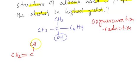 SOLVED: 2-methyl-2-hexanol was prepared by reacting an alkene with either hydroboration ...