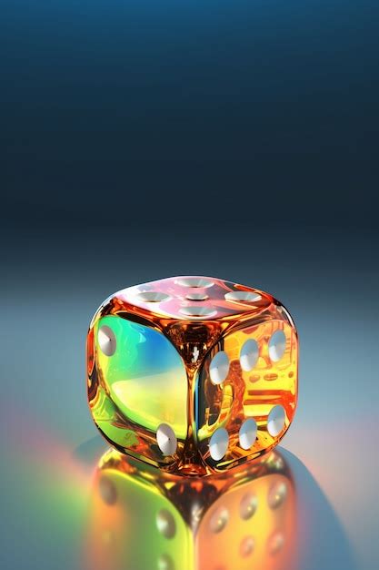 Free Photo | Abstract 3d dice with transparent texture