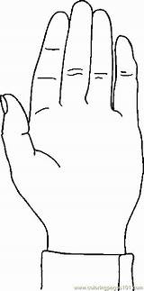 Hand Coloring Page sketch template