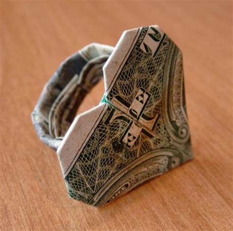 Dollar Bill Origami Heart Ring by craigfoldsfives on DeviantArt