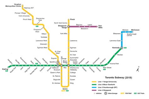 Toronto New Subway Line Map