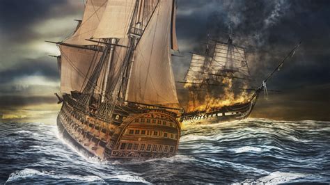 Sea Battle Wallpapers - Top Free Sea Battle Backgrounds - WallpaperAccess